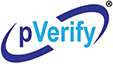 pVerify logo with white background